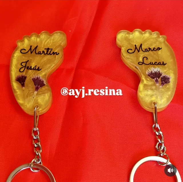 Llaveros personalizados resina epoxi