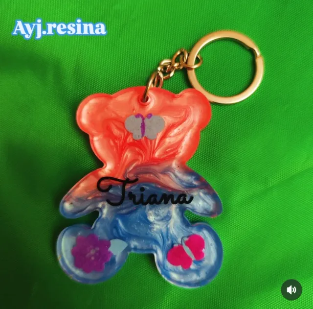 Llaveros personalizados resina epoxi