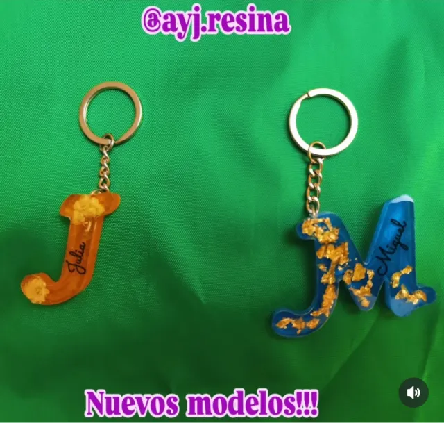 Llaveros personalizados resina epoxi