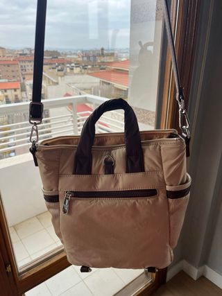 Bolso Pepe Moll Beige y Marrón