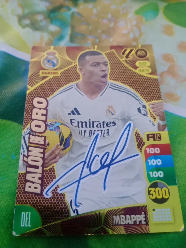 Panini Adrenalyn XL Mbappé Balón de Oro 522