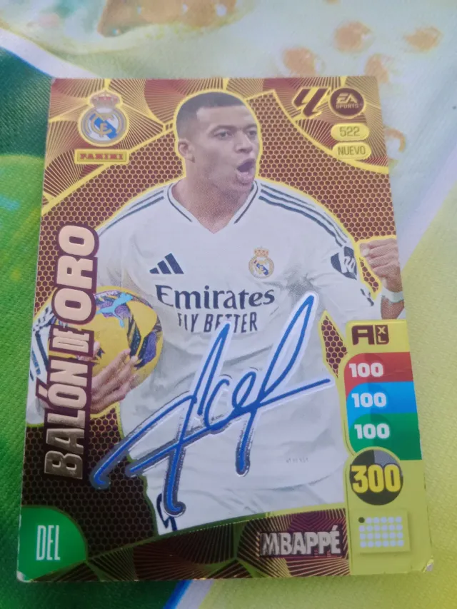 Panini Adrenalyn XL Mbappé Balón de Oro 522