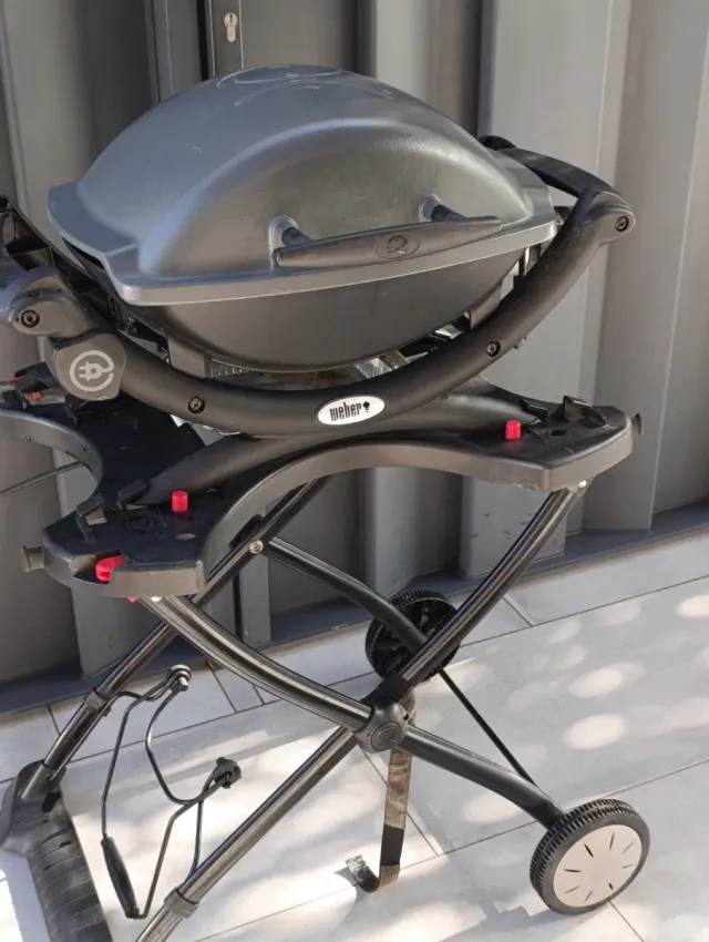 Barbacoa Eléctrica Weber + Carro