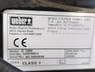 Barbecue Elettrico Weber + Carrello