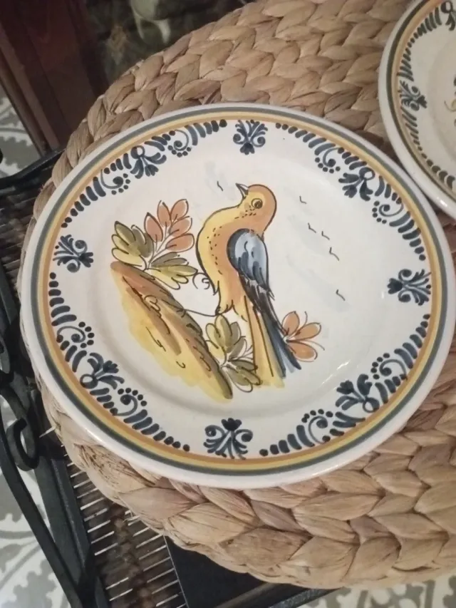Platos decorativos de cerámica