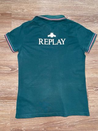 Polo Replay Premium Selección Verde
