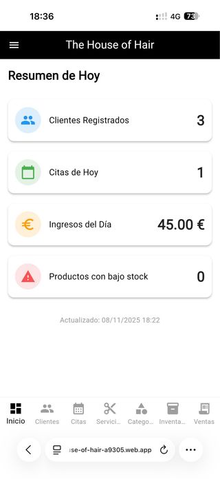 Páginas web, smartphones, iOS, Android