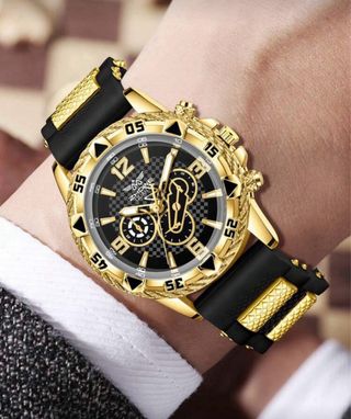 Reloj Z HOWE Dorado y Negro para Hombre