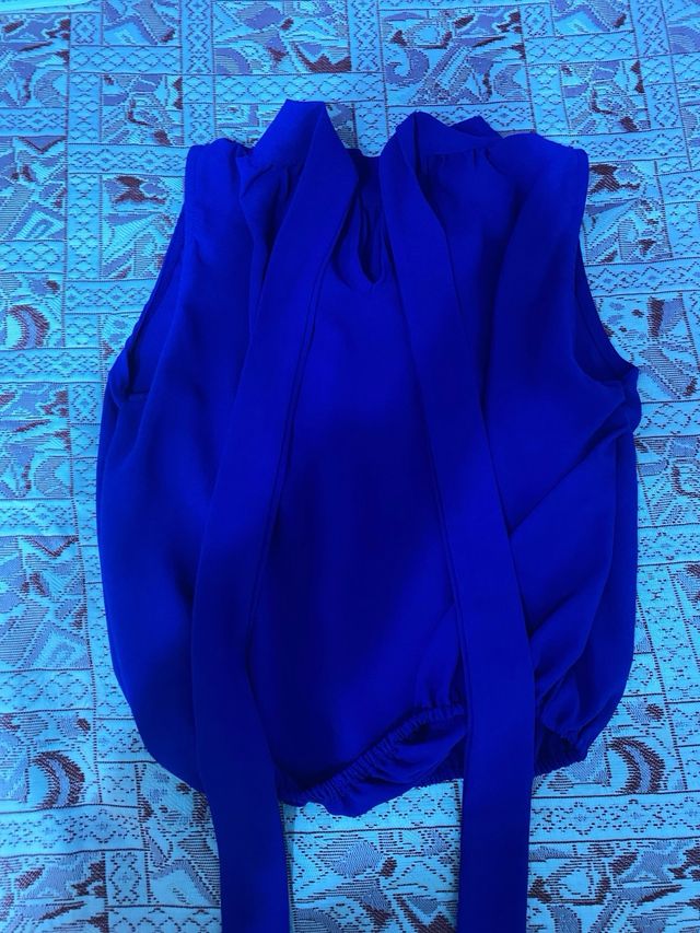 Blusa de verano azul Shein