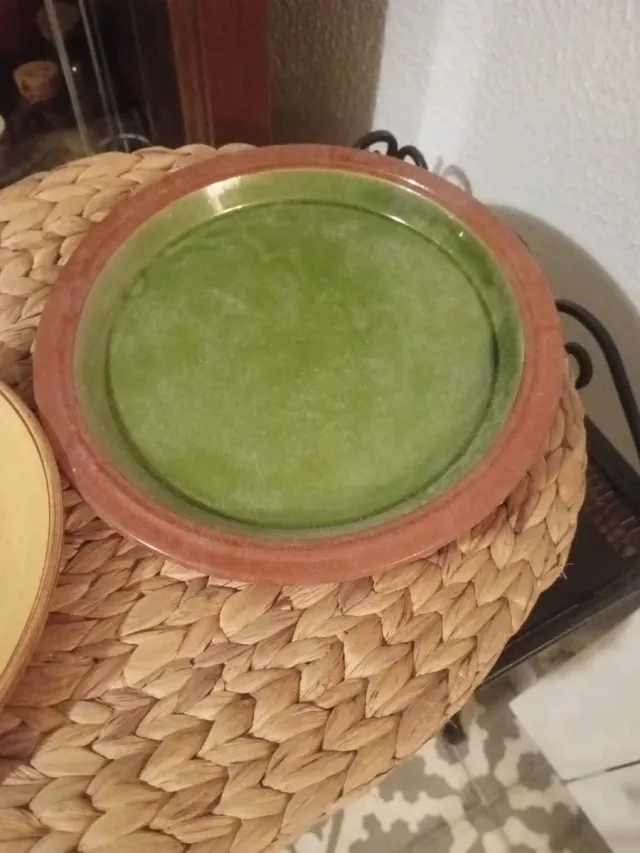 Juego de 2 Platos Cerámica Decorados