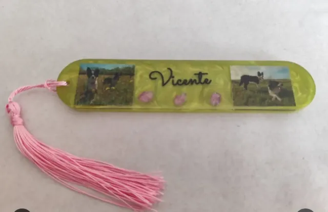 Marcapáginas personalizado resina