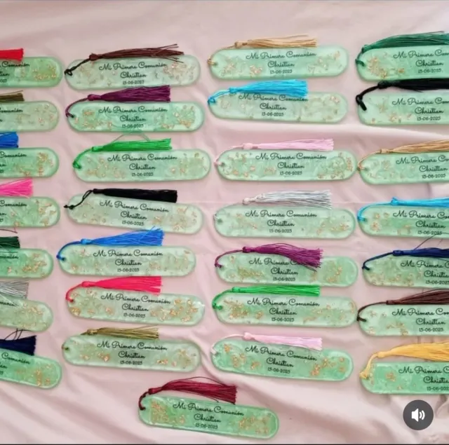 Marcapáginas personalizado resina