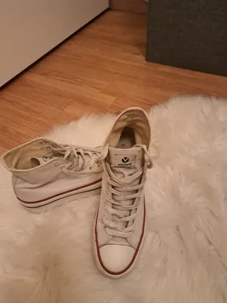 Bambas Victoria altas blancas plataformas