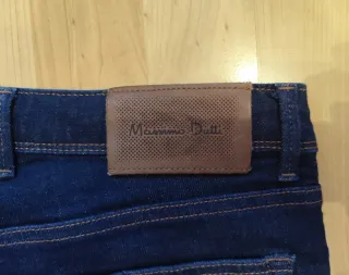Pantalón Vaquero Massimo Dutti Azul Hombre