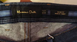 Pantalón Vaquero Massimo Dutti Azul Hombre