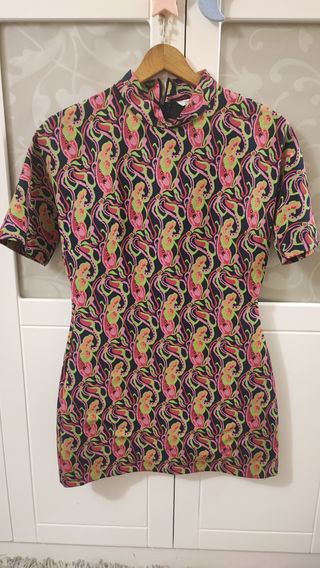 Vestido estampado Zara Talla M