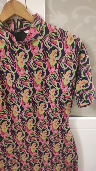 Vestido estampado Zara Talla M