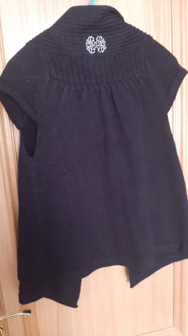 Chaqueta lana m/corta con cuello