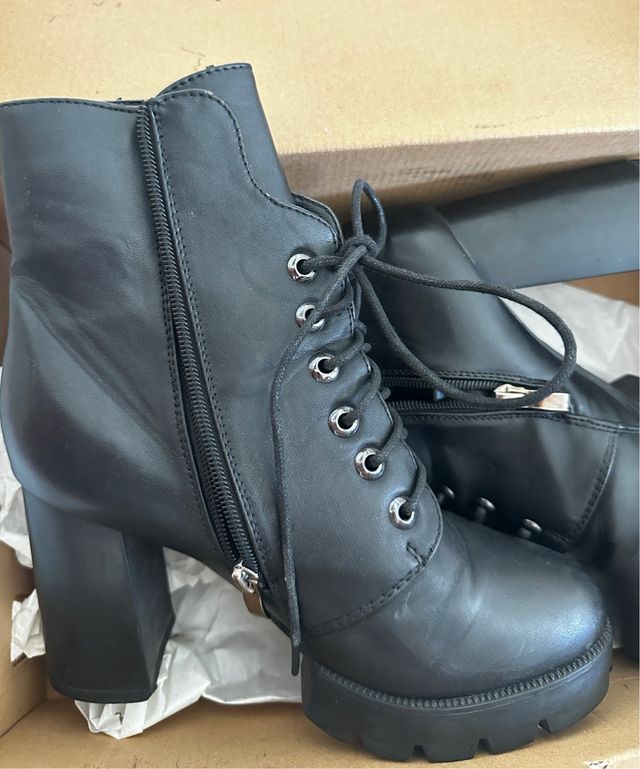 Botas de tacón alto, con plataforma