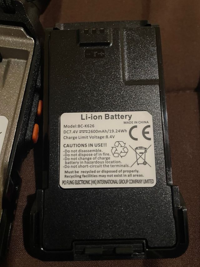 BAOFENG Walkie Talkie Negro y Naranja