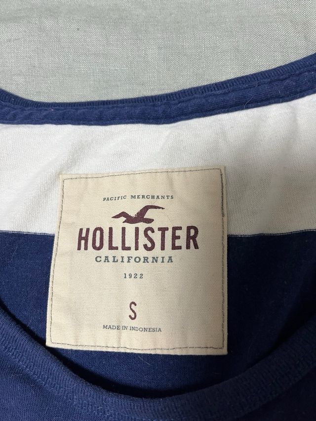 Camiseta sin mangas Hollister rayas S