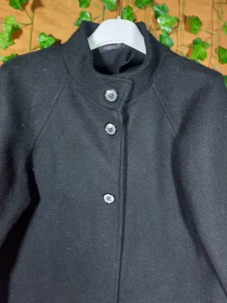 Mantella nera corta donna invernale