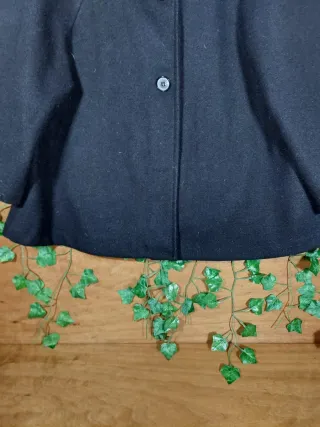 Mantella nera corta donna invernale