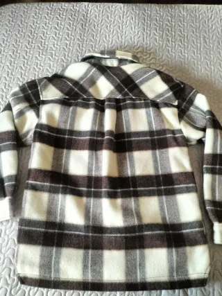 Abrigo de paño cuadros hombre