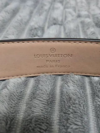 Cinturón Louis Vuitton Marrón y Plateado