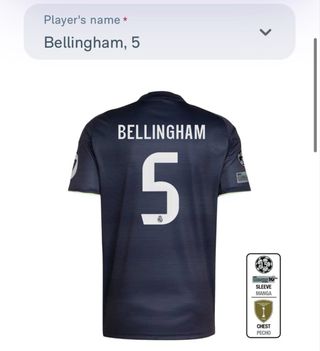 Camiseta Real Madrid 2ª Equipación T.M