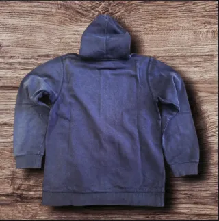 Felpa Nike con cappuccio uomo blu e bianca