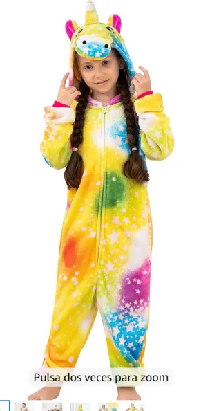 Pijama Unicornio Multicolor Talla 3-4 años