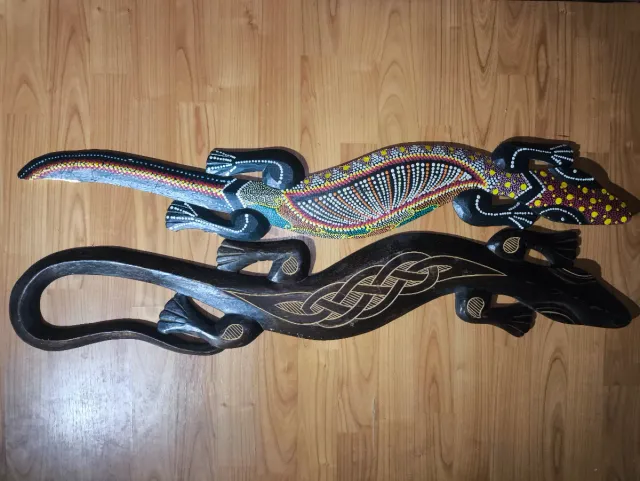 Lizard Wall Decor Wood