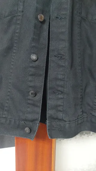 Giubbotto jeans nero taglia s