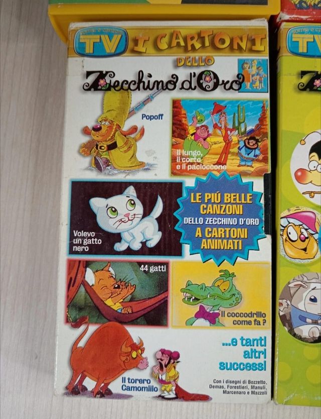 VHS Pokémon Il Film & Zecchino d'Oro Cartoni