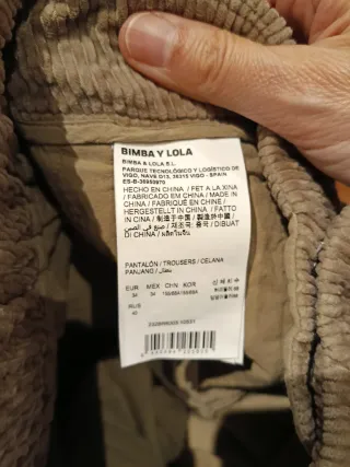 Pantalón Bimba y Lola Beige/Marrón