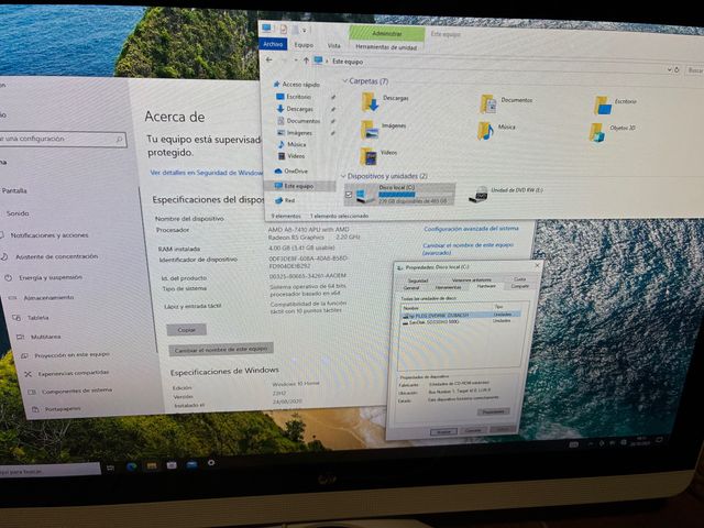 HP All-in-One 24g-013 A8 4GB 500GB SSD