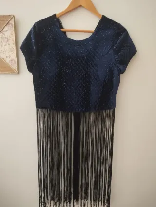 Top mujer  con flecos