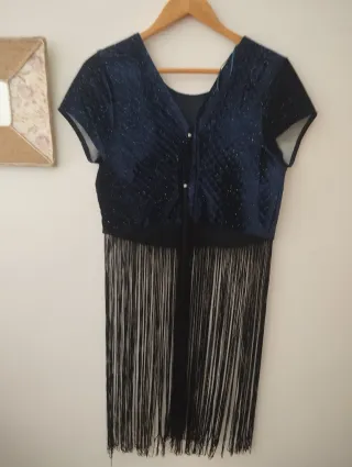 Top mujer  con flecos