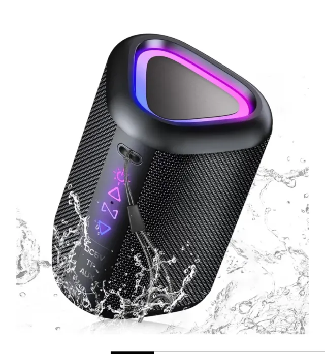 Altavoz Bluetooth 5.4 Negro Multicolor