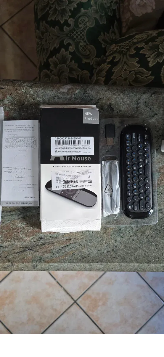 Telecomando Air Mouse Tastiera Wireless IR