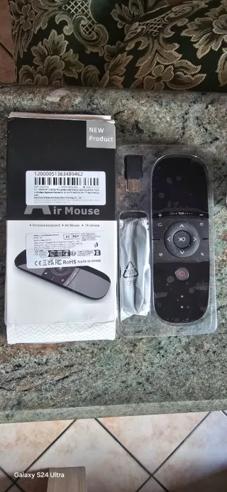 Telecomando Air Mouse Tastiera Wireless IR