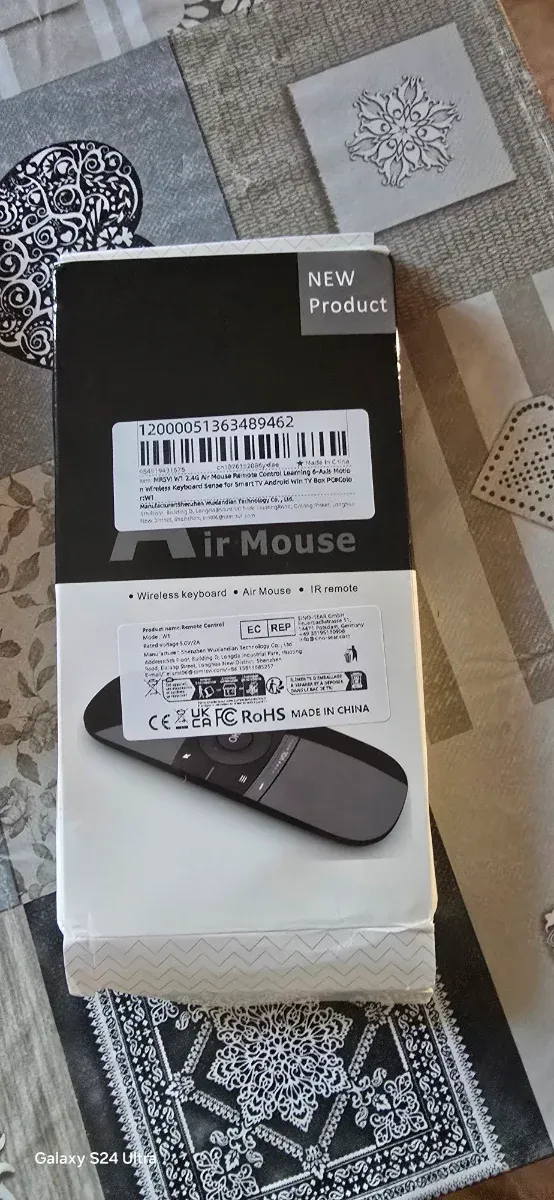 Telecomando Air Mouse Tastiera Wireless IR