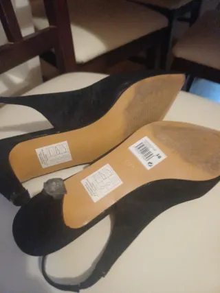 Zapatos tacón bajo negros