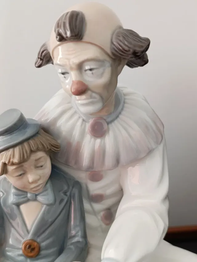 Lladró Nao " El payaso y la niña"