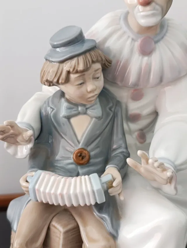 Lladró Nao " El payaso y la niña"