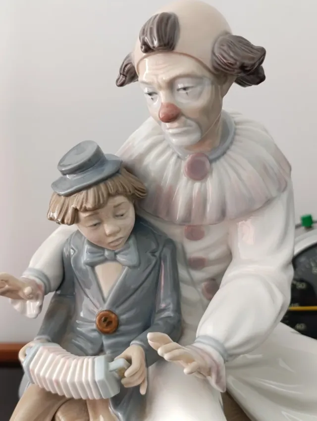 Lladró Nao " El payaso y la niña"