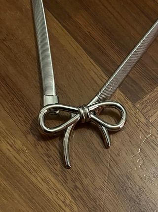 Cintura gioiello fiocco argento