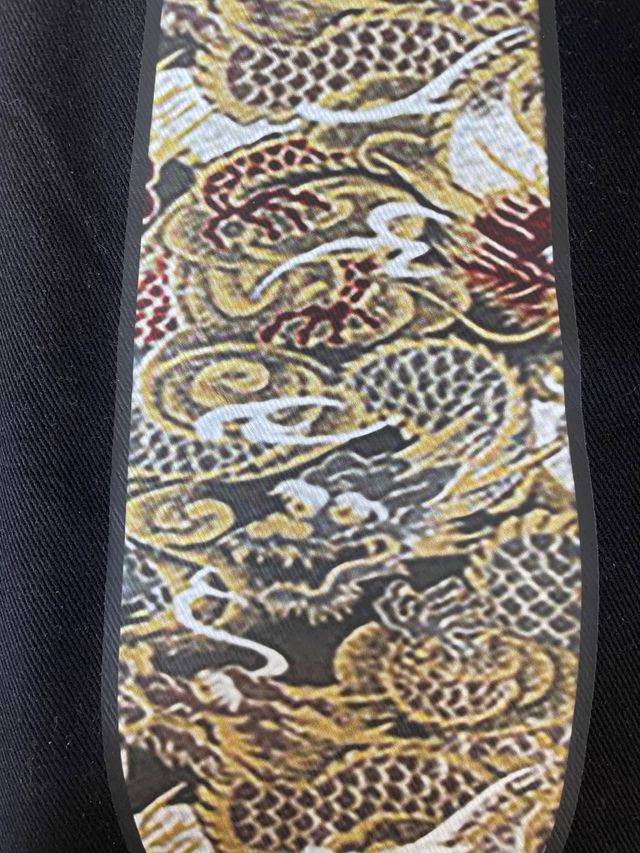 Pantalones Evisu Negros Vaqueros/Tejanos