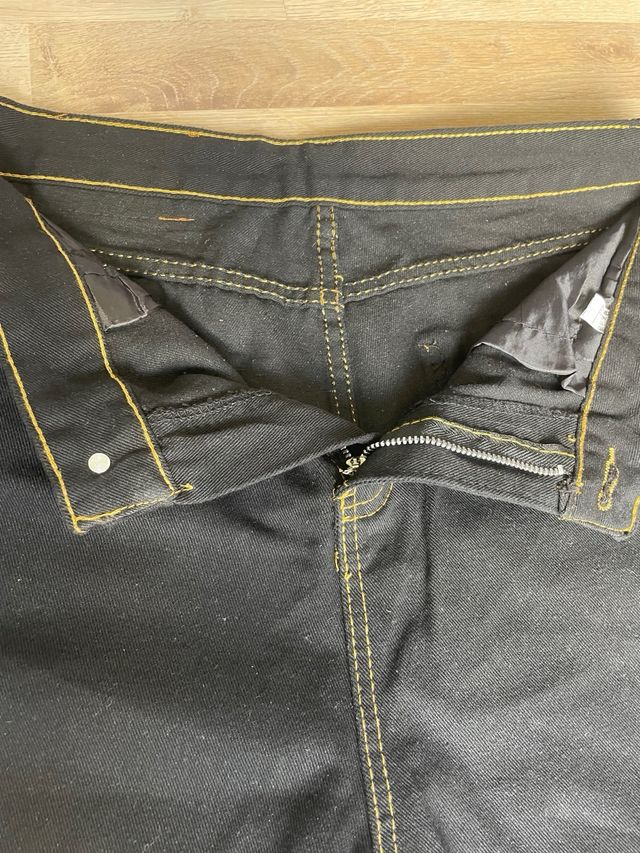 Pantalones Evisu Negros Vaqueros/Tejanos